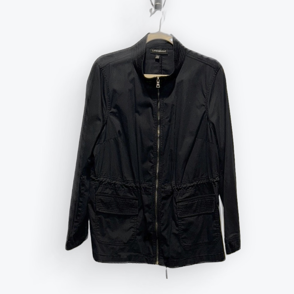 Lane Bryant Black Zip-Up Jacket